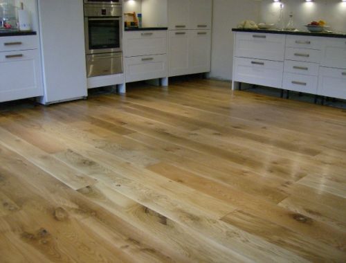 Oak floor.